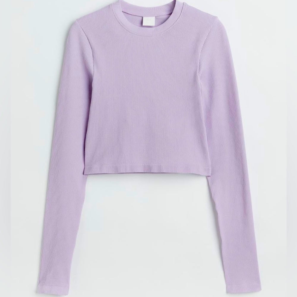 H&M Lavender Seamless Top